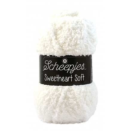 Scheepjes Sweetheart Soft Garn Unicolor 20 Weiß von Scheepjes