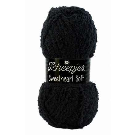 Scheepjes Sweetheart Soft Garn Unicolor 4 Schwarz von Scheepjes