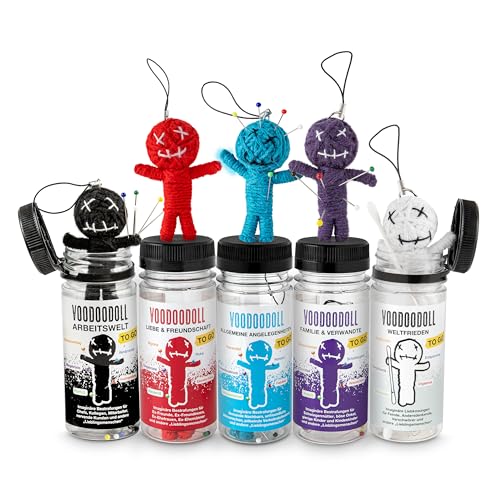 5er-MIX: Voodoo Doll in Dose | lustige Mini-Voodoo-Puppe to go | Arbeitswelt, Weltfrieden, Allgemeine Angelegenheiten, Liebe & Freundschaft, Die Bucklige Verwandtschaft Voodoo-doll | imaginäre Liebkosungen für fast Jeden 5er-MIX: Voodoo Doll in Dose | lustige Mini-Voodoo-Puppe to go | Arbeitswelt, Weltfrieden, Allgemeine Angelegenheiten, Liebe & Freundschaft, Die Bucklige Verwandtschaft Voodoo-doll | imaginäre Liebkosungen für fast Jeden von Scherzboutique