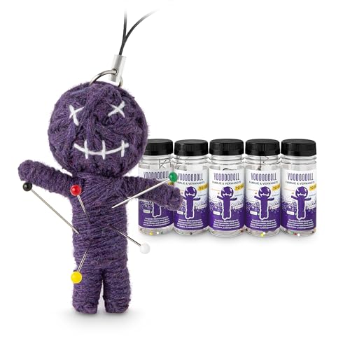 5er-Pack: Voodoo Doll in Dose | lustige Mini-Voodoo-Puppe to go | DIE BUCKLIGE VERWANDTSCHAFT Voodoo-doll | imaginäre Strafen für Schwiegermütter, böse Onkels und Tanten, vorwitzige Schwippschwager und geldgierige Nichten und Neffen 5er-Pack: Voodoo Doll in Dose | lustige Mini-Voodoo-Puppe to go | DIE BUCKLIGE VERWANDTSCHAFT Voodoo-doll | imaginäre Strafen für Schwiegermütter, böse Onkels und Tanten, vorwitzige Schwippschwager und geldgierige Nichten und Neffen von Scherzboutique
