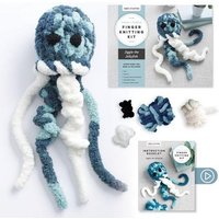 Super Simple Finger Knitting Kit Jiggle the Jellyfish Super Simple Finger Knitting Kit Jiggle the Jellyfish von Schiffer Publishing