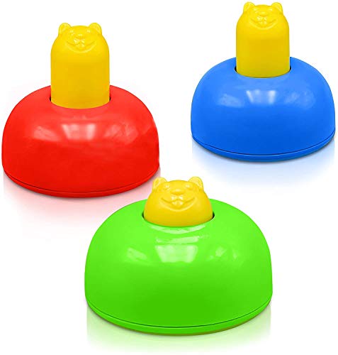 Playzone-Fit Wack-A-Tag Set, 3er Set, vielseitiges Reaktionsspiel für Kinder, schult spielerisch Reaktionsvermögen und -Geschwindigkeit sowie die Auge-Hand-Koordination, 980083 von Schildkröt