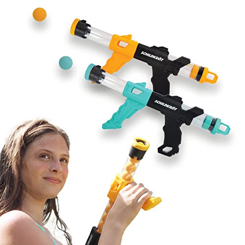 Schildkröt® Fire Blaster Set, 2 Popper-Pistolen und 24 Schaumstoffbälle, für Indoor und Outdoorspaß, für Groß und Klein, ab 6 Jahren von Schildkröt