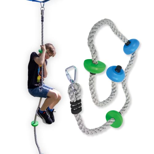 Schildkröt® Jungle Rope - Kletterseil, hochwertiges Klettertau für Kinder ab 5 Jahren, inkl. 4 Trittflächen, einfache Befestigung an Jungle Line oder Schaukelgestellen von Schildkröt