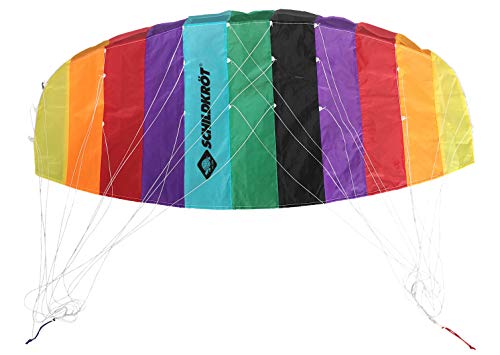 Schildkröt Dual Line Sport Kite, Zweileiner Lenkmatte, inkl. 25 kp Polyesterschnüre, 2x25m auf Winder mit Schlaufen, 3-6 Beaufort von Schildkröt