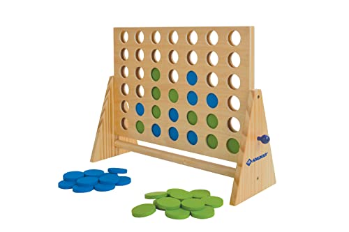 Schildkröt® XXL Vier Gewinnt Strategiespiel aus nachhaltigem FSC Holz, Vier in Einer Reihe für Kinder & Erwachsene, 2 Spieler von Schildkröt