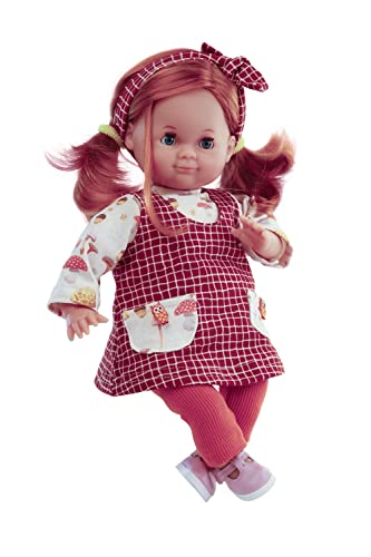 Schildkröt Puppe Schlummerle Gr. 32 cm (kämmbare rote Haare, Blaue Schlafaugen, Baby Puppe inkl. Kleidung im Pilzchen-Look) 2032152 von Schildkröt