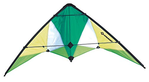 Schildkröt Stunt Kite, Zweileiner Lenkdrache, ab 10 Jahren, inkl. 25 kp Polyesterschnüre, 2x30m auf Steuerspulen von Schildkröt