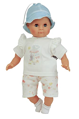 Schildkröt Puppe Schlummerle Gr. 32 cm (gemalte Haar, Blaue Schlafaugen, Baby Puppe inkl. Kleidung) von Schildkröt