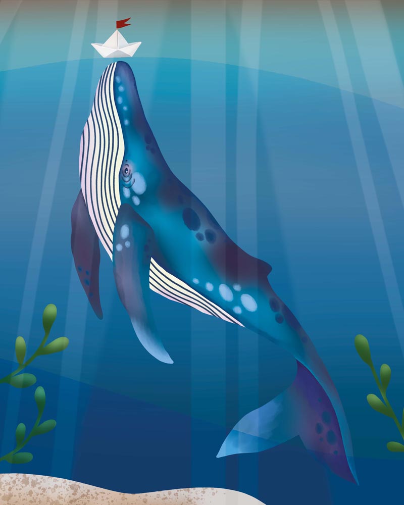 Malen nach Zahlen - Wal - Artist's Edition - by Anneke Schipper, ohne Rahmen Malen nach Zahlen - Wal - Artist's Edition - by Anneke Schipper, ohne Rahmen von Schipper