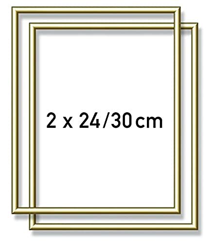Schipper 605200762 Malen nach Zahlen, 2X Alurahmen 24 x 30 cm, goldglänzend ohne Glas für Ihr Kunstwerk, einfache Selbstmontage Schipper 605200762 Malen nach Zahlen, 2X Alurahmen 24 x 30 cm, goldglänzend ohne Glas für Ihr Kunstwerk, einfache Selbstmontage von Schipper
