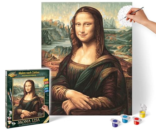 Schipper 609130511Malen nach Zahlen - Mona Lisa - Bilder malen für Erwachsene, inklusive Pinsel und Acrylfarben, 40 x 50 cm, Mehrfarbig von Schipper