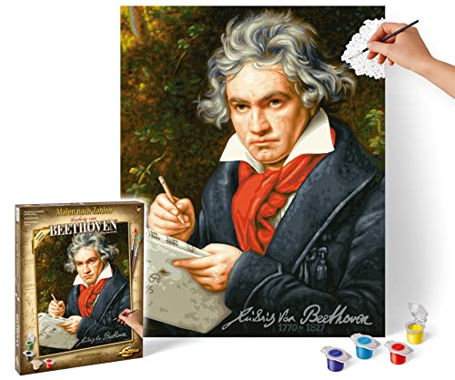 Schipper 609130834 Malen nach Zahlen - Ludwig Van Beethoven - Bilder malen für Erwachsene, inklusive Pinsel und Acrylfarben, 40 x 50 cm von Schipper