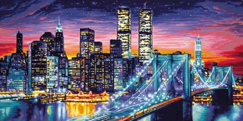 Schipper Malen nach Zahlen - Manhattan bei Nacht 40 x 50cm von Schipper