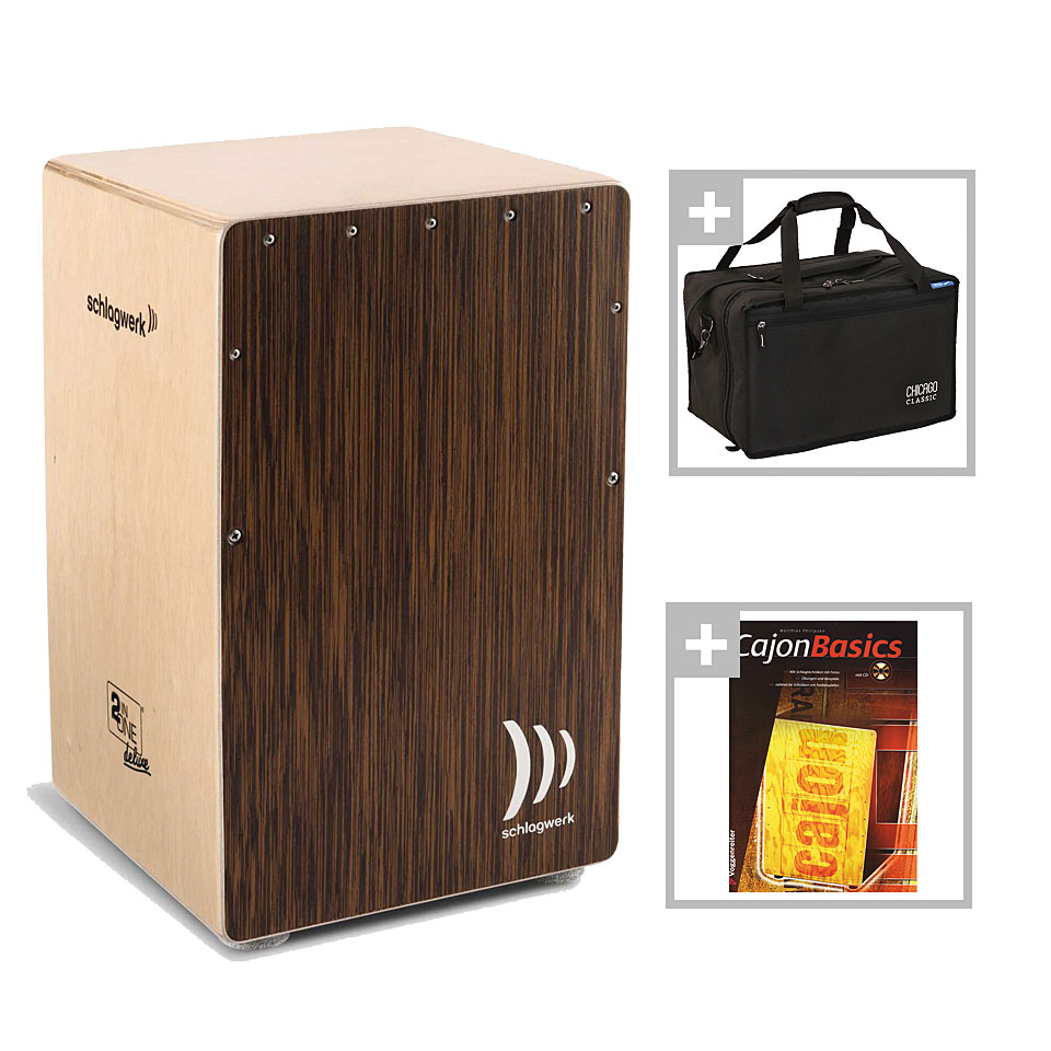 Schlagwerk CP430 Cajon 2inOne "Deluxe" Wenge Bundle Cajon von Schlagwerk