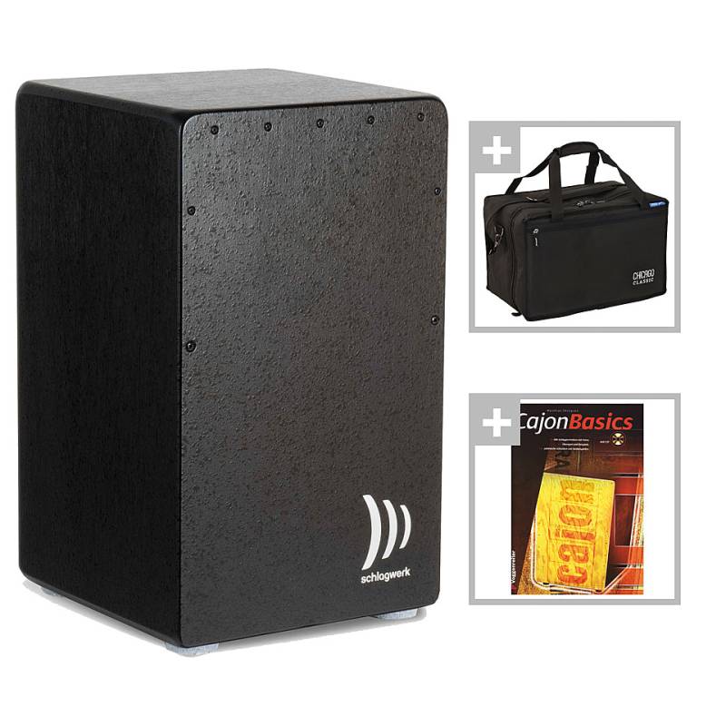 Schlagwerk X-One CPSX Black LTD Cajon Bundle Cajon von Schlagwerk