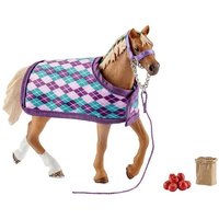 Schleich 42360 - Horse Club, Englisches Vollblut mit Decke, Pferd von Schleich GmbH