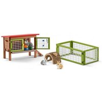 Schleich 42420 - Farm World, Kaninchenstall, 8-teilig, Spielset von Schleich GmbH