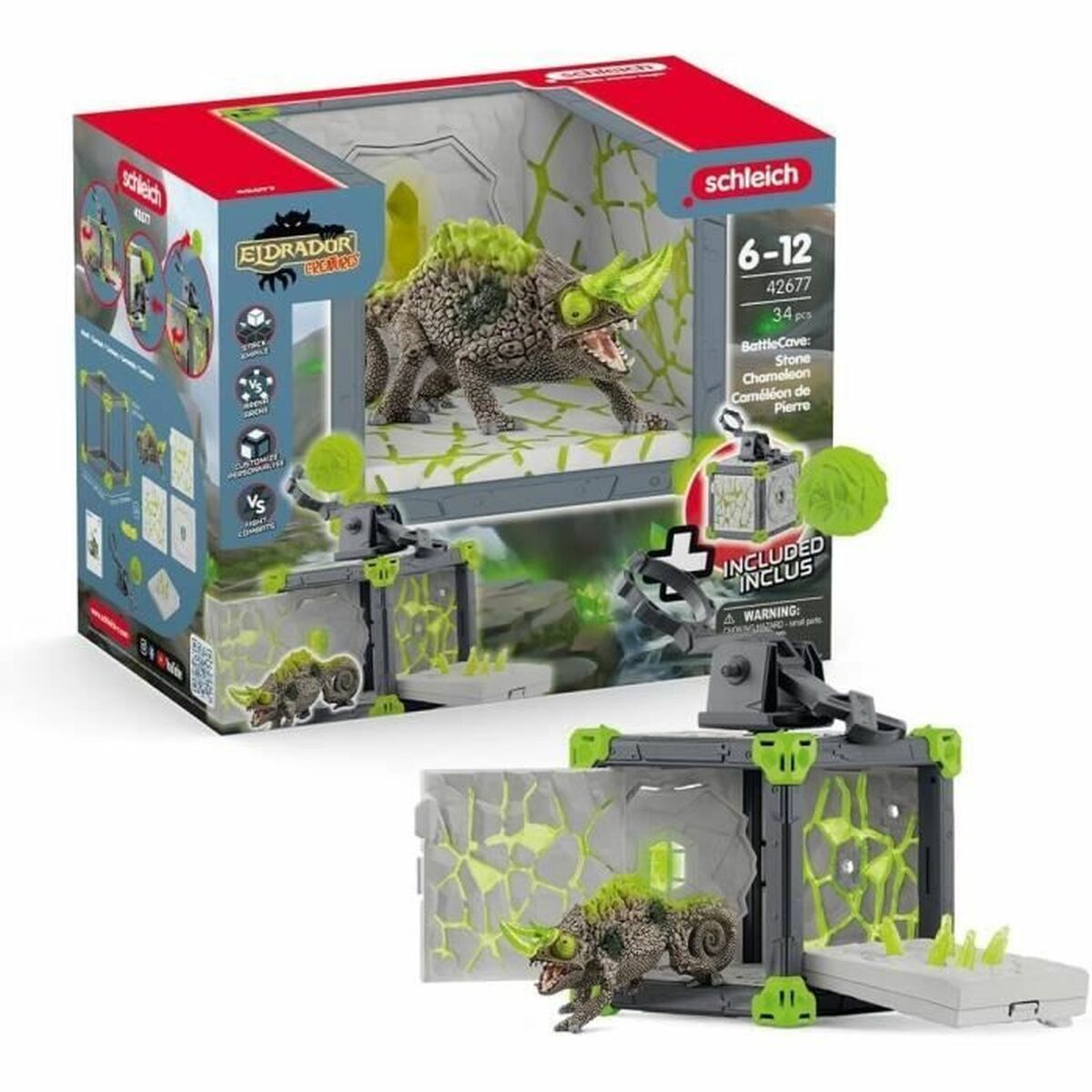 Playset Schleich Camaleón de piedra de BattleCave Playset Schleich Camaleón de piedra de BattleCave von Schleich
