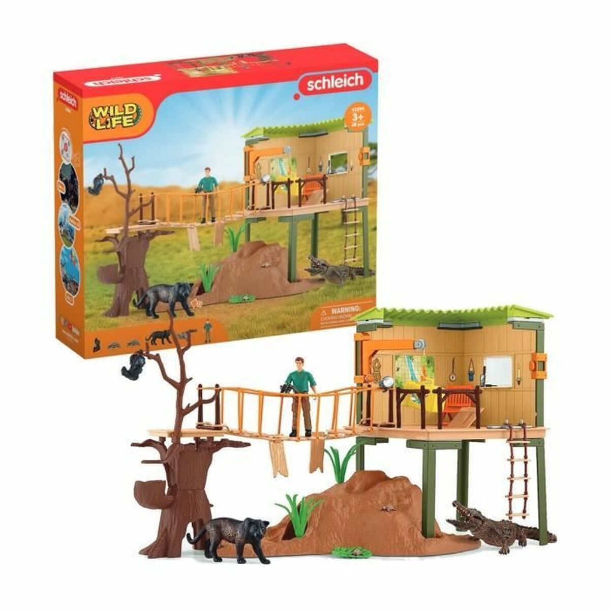 Playset Schleich Wild Adventure Station Set Playset Schleich Wild Adventure Station Set von Schleich