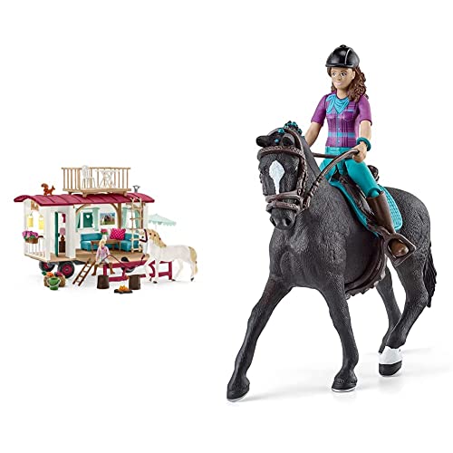 SCHLEICH 42593 Wohnwagen für geheime Club-Treffen, für Kinder ab 5-12 Jahren, Horse Club - Spielset & 42541 Horse Club Lisa & Storm, für Kinder ab 5-12 Jahren, Horse Club - Spielset SCHLEICH 42593 Wohnwagen für geheime Club-Treffen, für Kinder ab 5-12 Jahren, Horse Club - Spielset & 42541 Horse Club Lisa & Storm, für Kinder ab 5-12 Jahren, Horse Club - Spielset von SCHLEICH