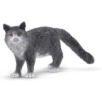Schleich 13893 - Farm World, Maine-Coon-Katze, Tierfigur, Höhe: 4,1 cm von Schleich