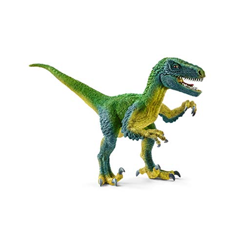 schleich DINOSAURS | Velociraptor 14585 | detailgetreuer Dino mit beweglichem Kiefer und Armen | tolles Geschenk für Mädchen und Jungen | schleich Dinosaurier Spielzeug ab 3 Jahre | 18 x 6 x 10 cm von SCHLEICH