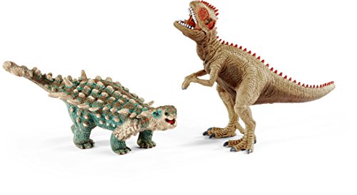 Schleich 41426 - Spielzeugfigur, Saichania und Giganotosaurus, klein von SCHLEICH