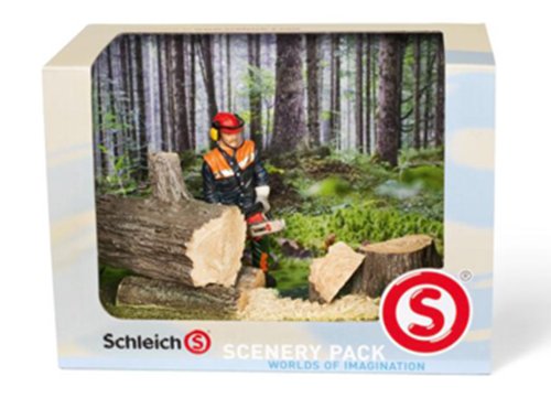 Schleich 41806 - Catalog Scenery Pack Waldarbeit von SCHLEICH