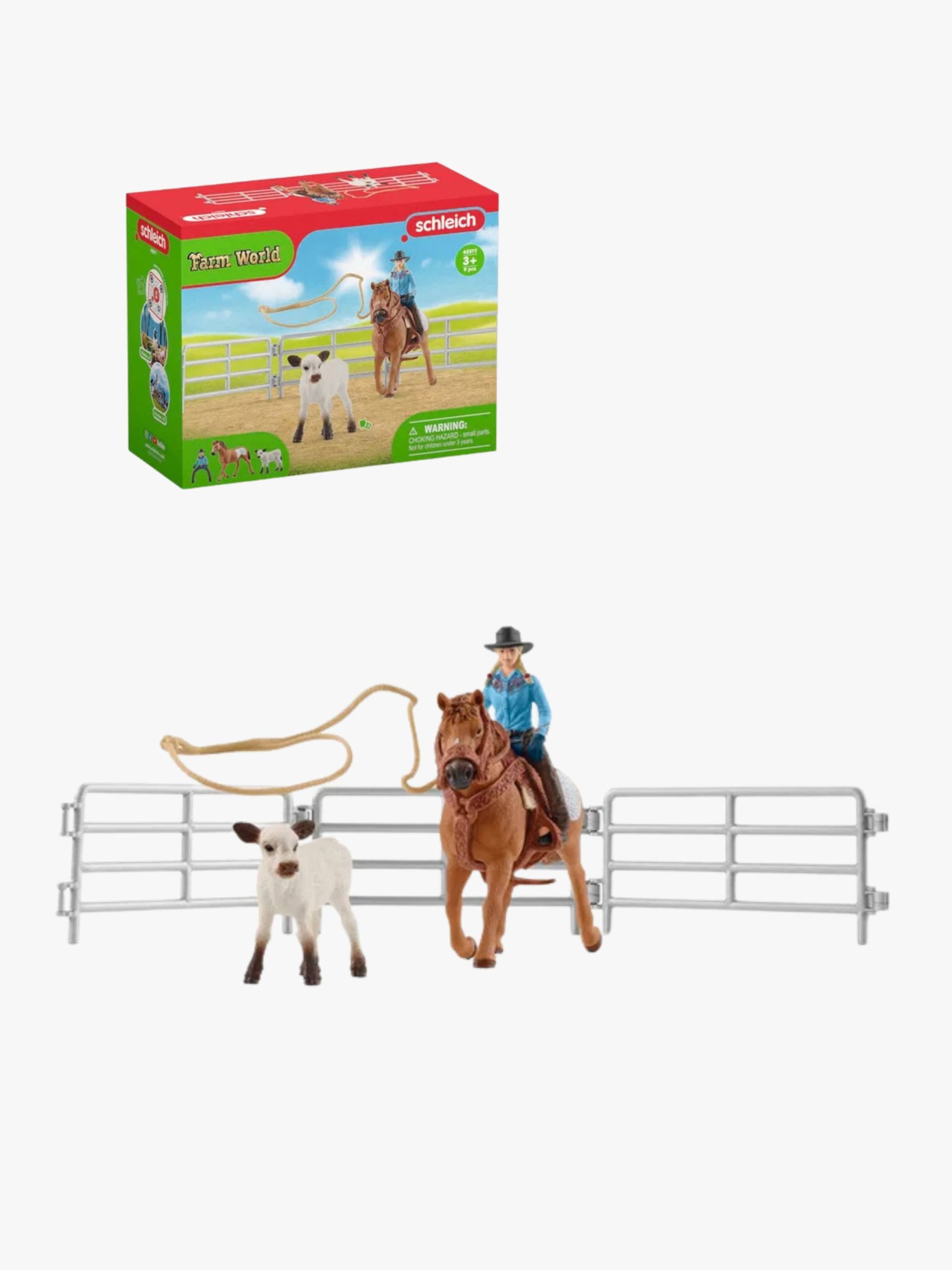 Schleich 42577 Spielset Team Roping mit Cowgirl Schleich 42577 Spielset Team Roping mit Cowgirl von Schleich