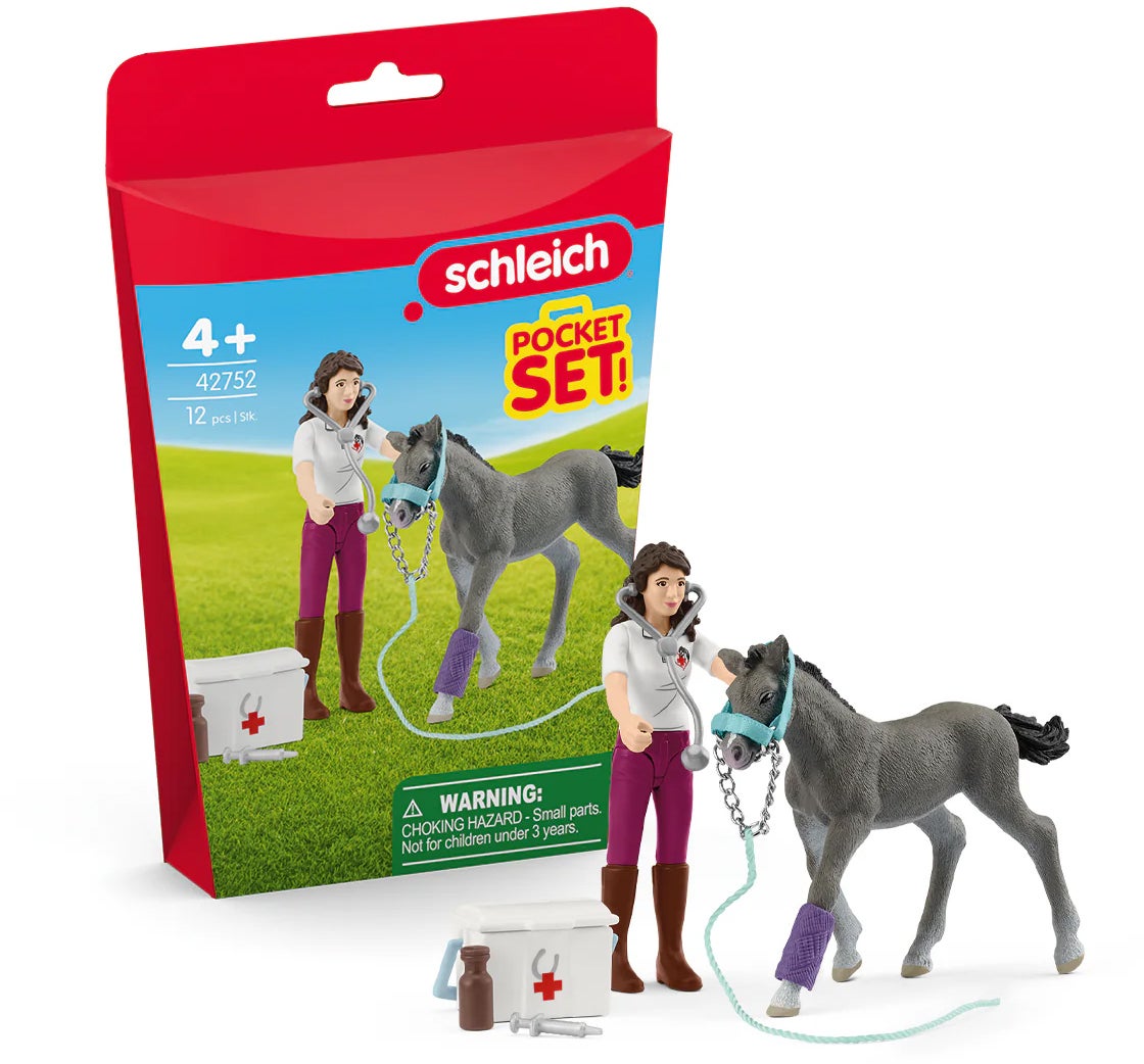 Schleich 42752 Pocket Set Spielset Mrs Kramer mit Fohlen Schleich 42752 Pocket Set Spielset Mrs Kramer mit Fohlen von Schleich
