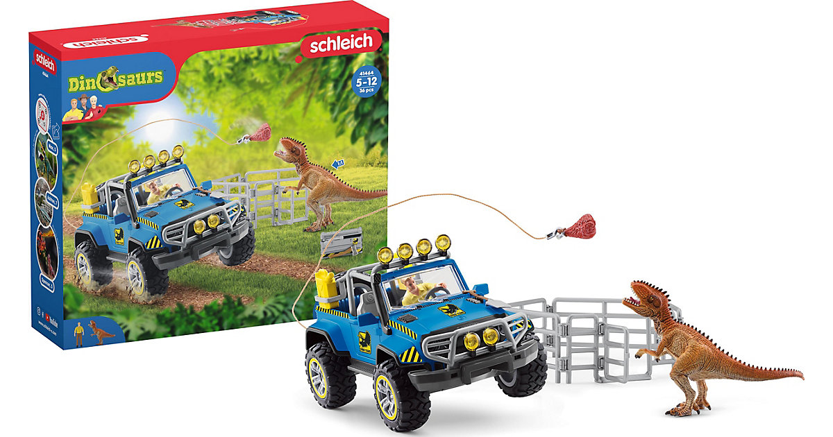 Schleich Dinosaurier 41464 Geländewagen mit Dino-Außenposten Schleich Dinosaurier 41464 Geländewagen mit Dino-Außenposten von Schleich