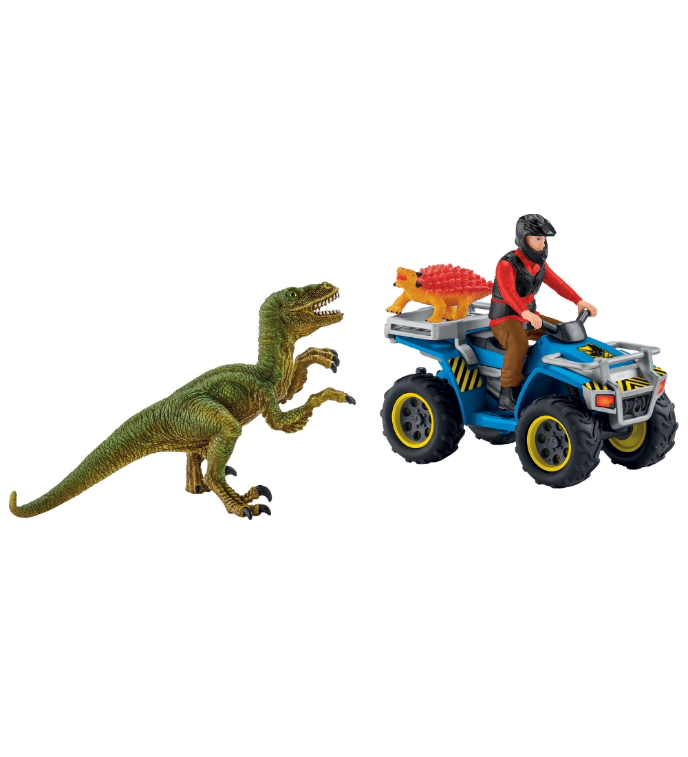 Schleich Dinosaurs - 11,5 x 6,5 cm - ATV & Velociraptor 41466 - Schleich - One Size - Dinosaurier Schleich Dinosaurs - 11,5 x 6,5 cm - ATV & Velociraptor 41466 - Schleich - One Size - Dinosaurier von Schleich