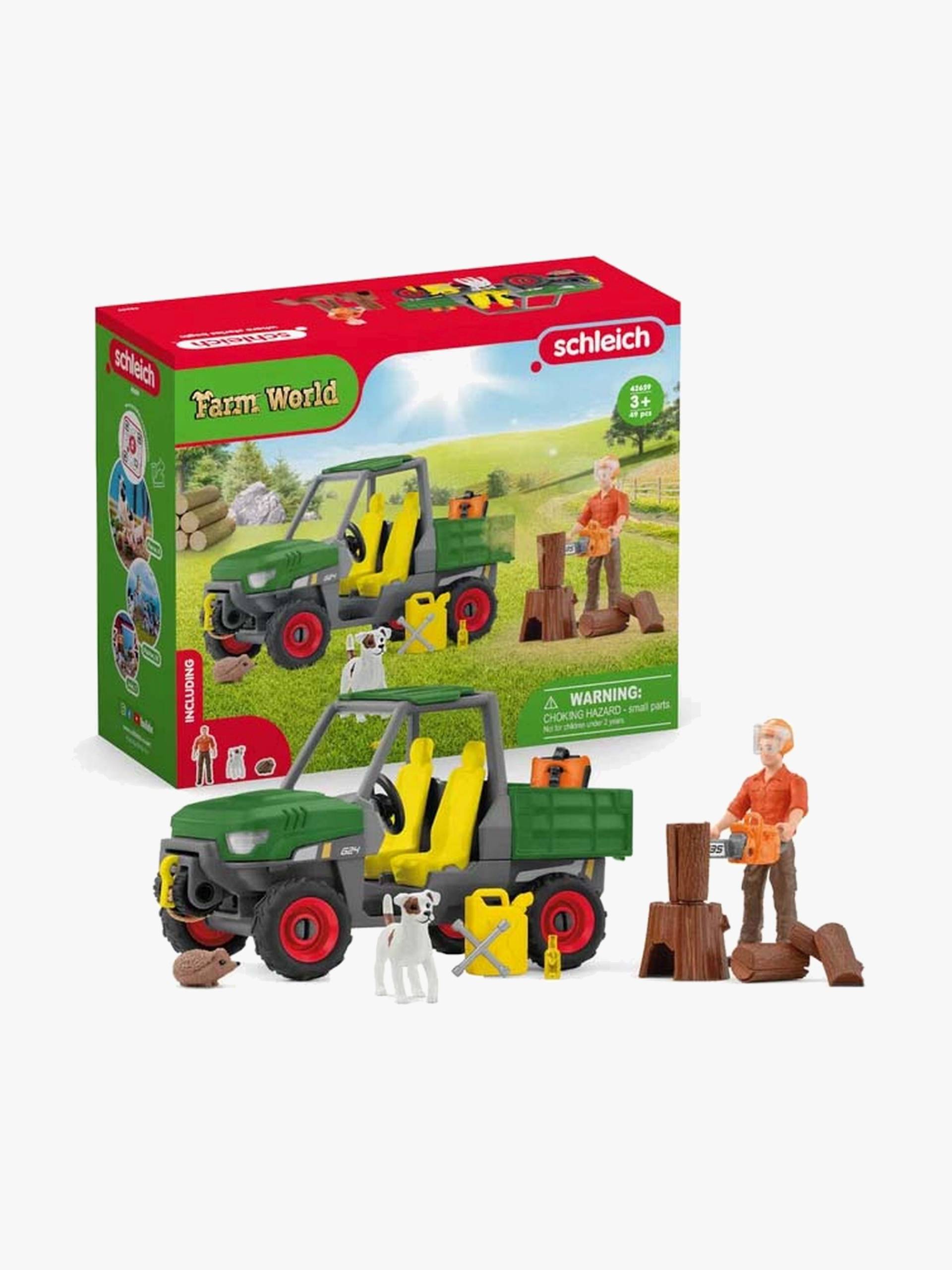 Schleich Farm World Spielset Waldbauer mit Fahrzeug Schleich Farm World Spielset Waldbauer mit Fahrzeug von Schleich