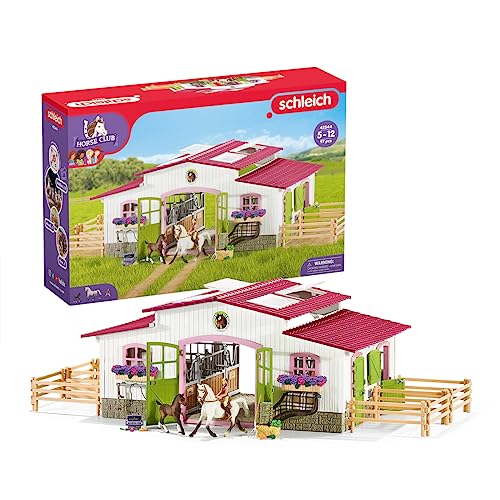 schleich 42344 HORSE CLUB Reiterhof mit Reiterin und Pferden, 97 Teile Spielset mit 2x schleich Pferde Figur, Reiterin-Figur und viel Zubehör, Spielzeug für Kinder ab 5 Jahren schleich 42344 HORSE CLUB Reiterhof mit Reiterin und Pferden, 97 Teile Spielset mit 2x schleich Pferde Figur, Reiterin-Figur und viel Zubehör, Spielzeug für Kinder ab 5 Jahren von SCHLEICH