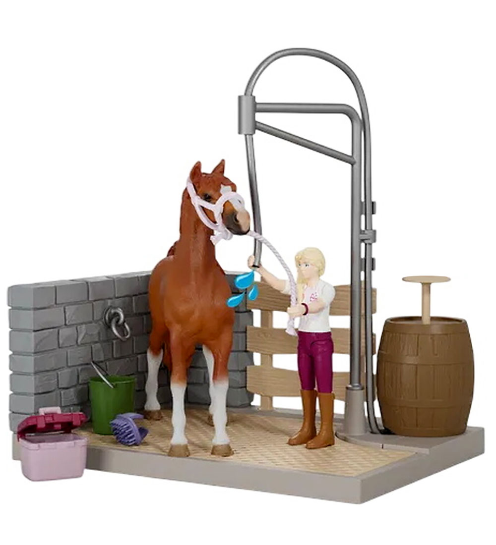 Schleich Horse Club - Sofias Horse Waschen - 26 Teile - 42792 - Schleich - One Size - Spielzeugfiguren von Schleich