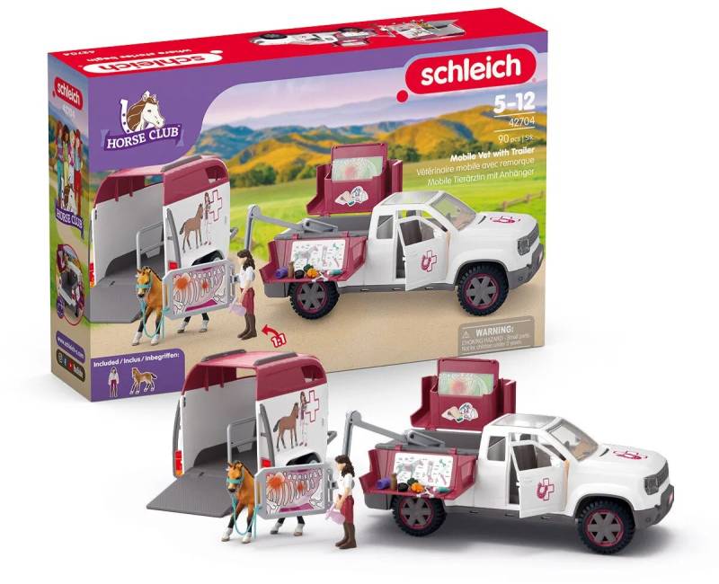 Schleich Mobile Tierärztin mit Anhänger von Schleich