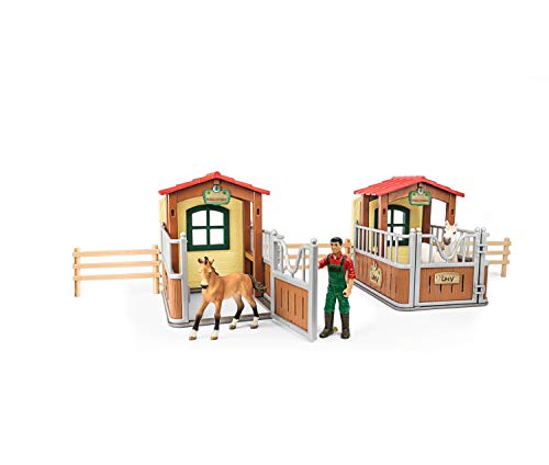 SCHLEICH 72116 - Farm World - Besuch im Offenstall von SCHLEICH