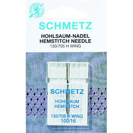 Schmetz Nähmaschinennadel Hohlsaum / Hemstitch 130/705H Größe 100 - 1 Schmetz Nähmaschinennadel Hohlsaum / Hemstitch 130/705H Größe 100 - 1 von Schmetz