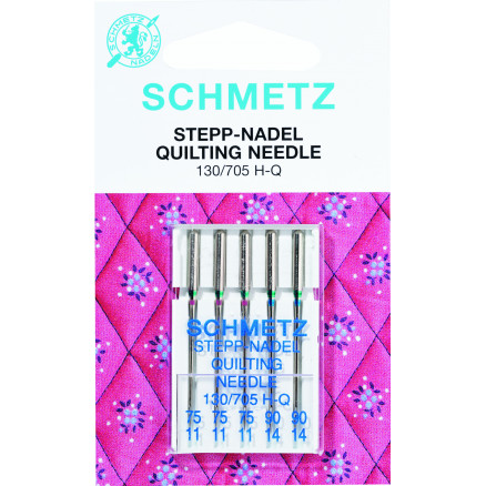 Schmetz Nähmaschinennadeln Quiltnadeln 130/705 H-Q Größen 75-90 - 5 Stk von Schmetz