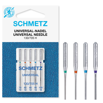 Schmetz Nähmaschinennadeln Universal 130/705H Größe 70-80-90 - 10 Stück von Schmetz