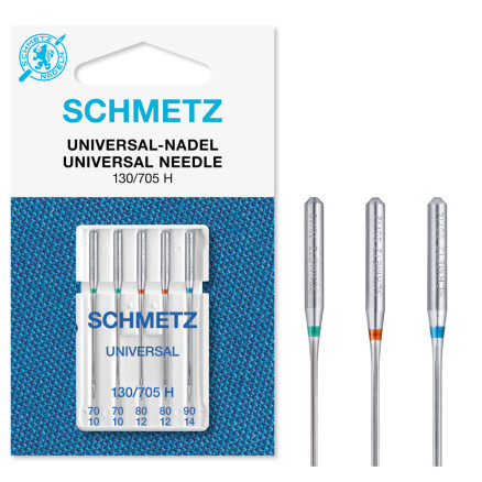 Schmetz Nähmaschinennadeln Universal 130/705H Größe 70-90 - 5 Stück von Schmetz