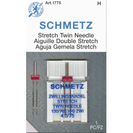 Schmetz Twin-Stretch-Nähmaschinennadeln Größe 4.0-75 - 2 Stück von Schmetz