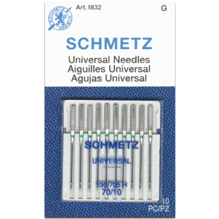 Schmetz Universal Nähmaschinennadeln 130/705H Größe 70 - 10 Stk von Schmetz