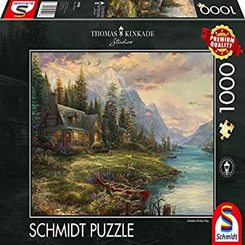 Schmidt Spiele 59918 Thomas Kinkade, Ausflug am Vatertag, 1.000 Teile Puzzle von Schmidt Spiele