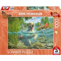 Gelber Labrador auf Fischjagd Gelber Labrador auf Fischjagd von Carletto