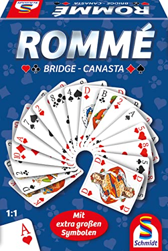 Schmidt Spiele 49420 Rommé Bridge Canasta, Klein und Fein Serie, Kartenspiel, bunt von Schmidt Spiele