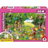 Schmidt 55779 - Füchse & Freunde, Easy to Puzzle, Kinderpuzzle mit Poster, 60 Teile Schmidt 55779 - Füchse & Freunde, Easy to Puzzle, Kinderpuzzle mit Poster, 60 Teile von Schmidt Spiele GmbH