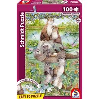 Schmidt 55846 - Otterfamilie, Easy to Puzzle, Kinderpuzzle mit Poster, 100 Teile Schmidt 55846 - Otterfamilie, Easy to Puzzle, Kinderpuzzle mit Poster, 100 Teile von Schmidt Spiele GmbH