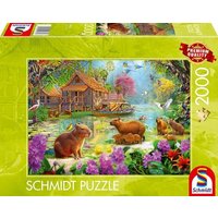 Schmidt 59731 - Oase der Capybaras, Puzzle, 2000 Teile Schmidt 59731 - Oase der Capybaras, Puzzle, 2000 Teile von Schmidt Spiele GmbH